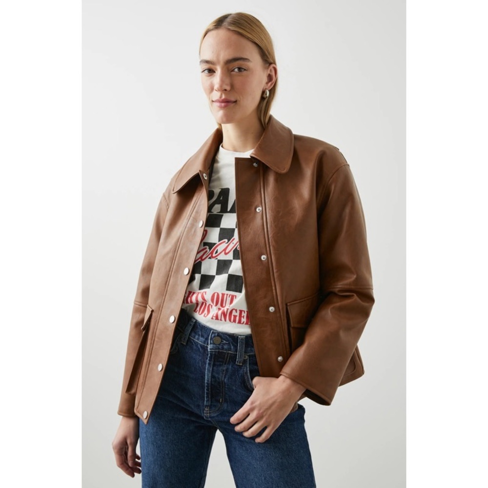 NWOT Rails Mathis Faux Leather Jacket